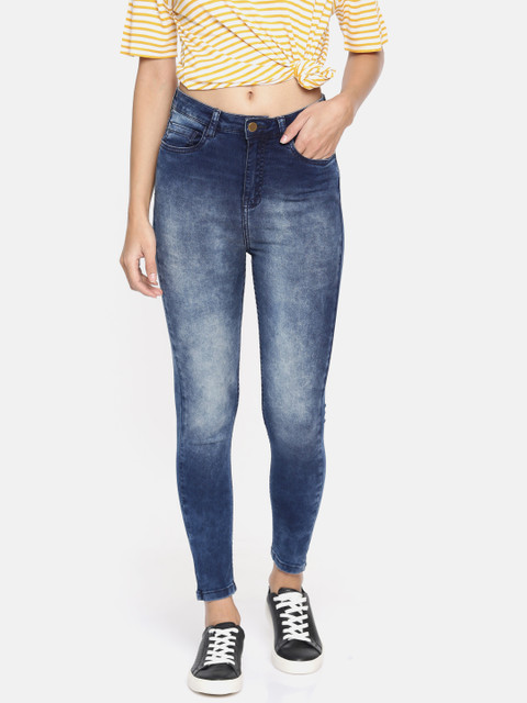 

Fame Forever by Lifestyle Women Blue Skinny Fit High-Rise Clean Look Ankle Length Jeans