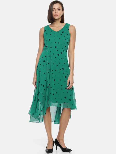 

CODE by Lifestyle Women Green Printed Fit and Flare Dress