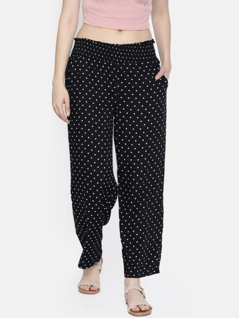 

Bossini Women Black & White Printed Palazzos
