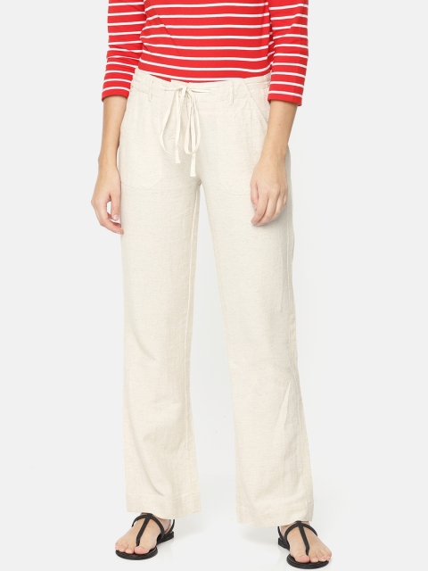 

Fame Forever by Lifestyle Women Beige Regular Fit Solid Regular Trousers