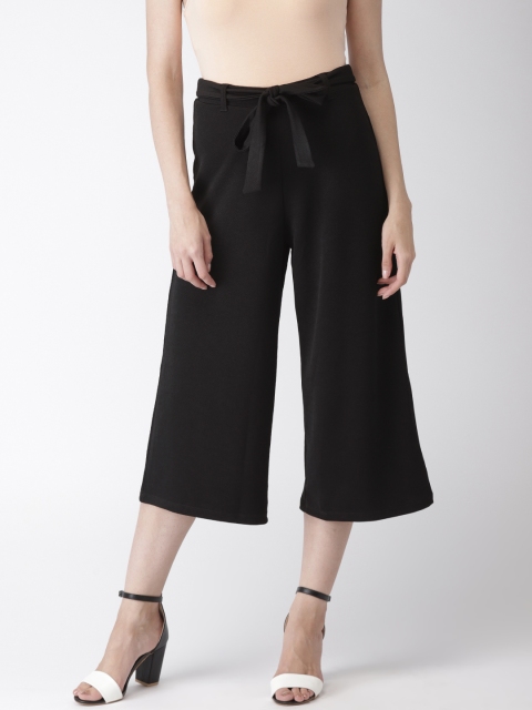 

Bossini Women Black Regular Fit Solid Culottes