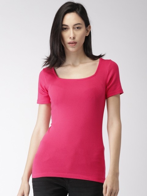 

Bossini Women Magenta Solid Top