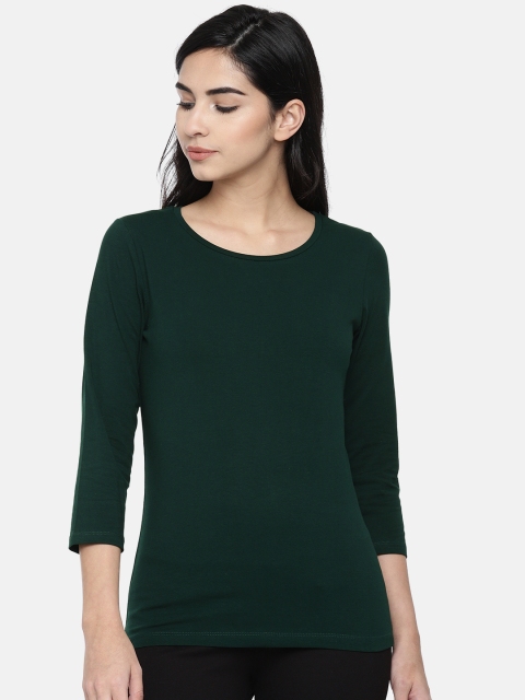 

Bossini Women Green Solid Top