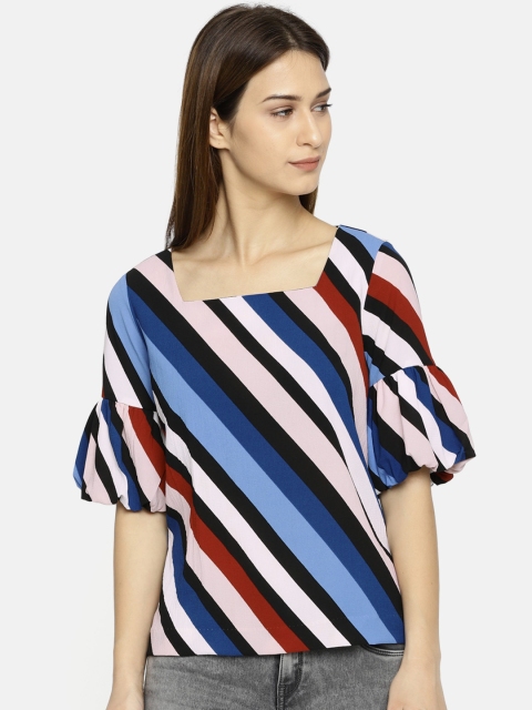 

CODE by Lifestyle Women Multicoloured Striped Top, Multi