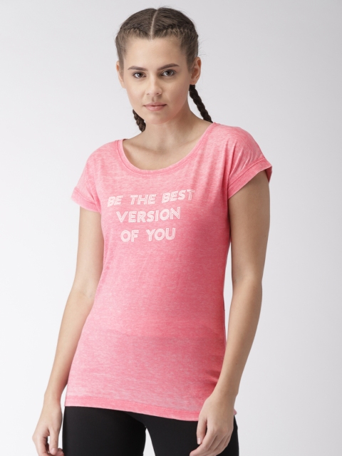 

Kappa Women Pink Printed Round Neck T-shirt