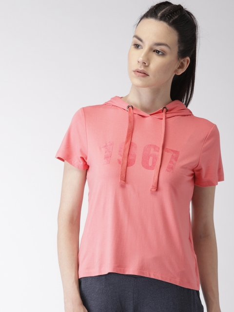

Kappa Women Pink Hooded T-shirt