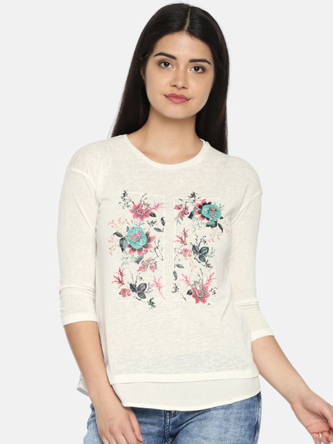 

Bossini Women White Printed Top