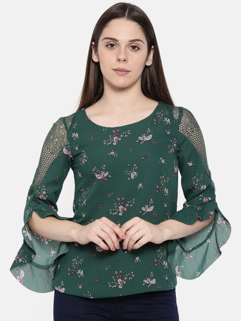 

CODE by Lifestyle Women Green Printed Top