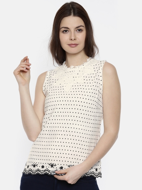

CODE by Lifestyle Women White Printed Top