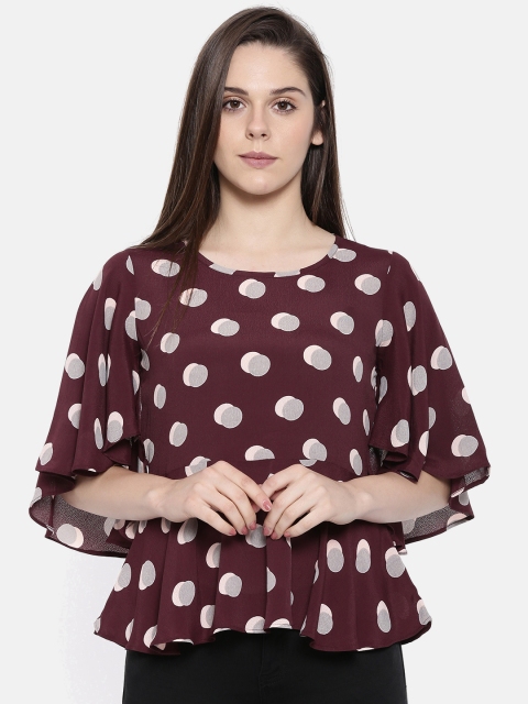 

CODE by Lifestyle Women Maroon Printed Top