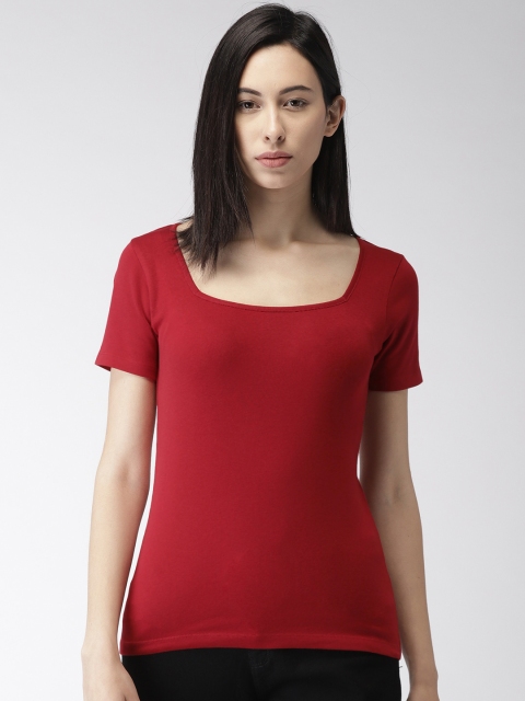 

Bossini Women Maroon Solid Top