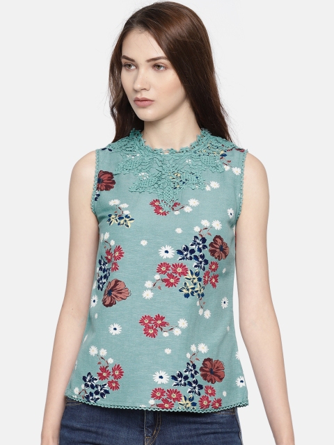 

CODE by Lifestyle Women Green Printed Top
