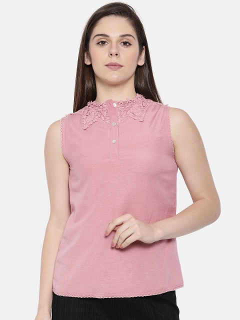 

CODE by Lifestyle Women Pink Solid Top