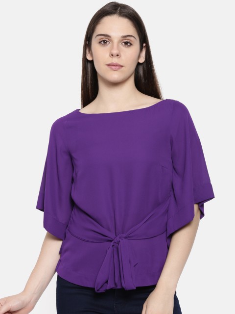

CODE by Lifestyle Women Purple Solid Top