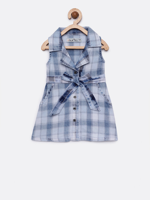 

Palm Tree Girls Black Checked Shirt Dress