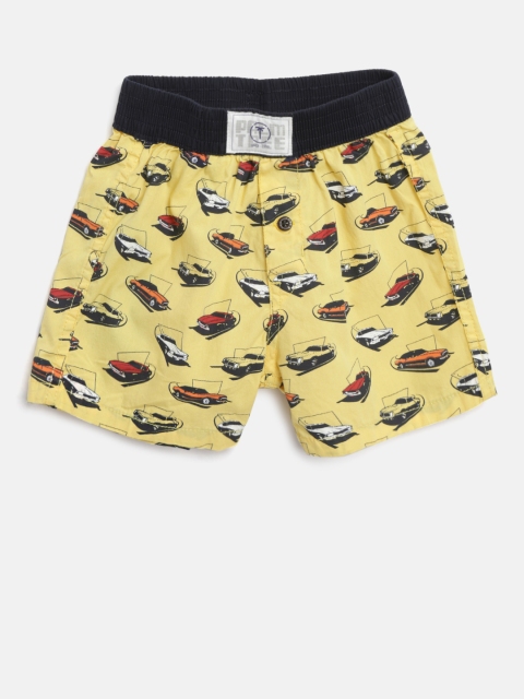 

Palm Tree Boys Yellow Printed Pure Cotton Boxers 131246520360 C303