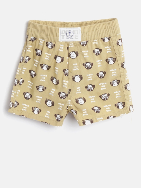 

Palm Tree Boys Brown Printed Pure Cotton Boxers 131246520360