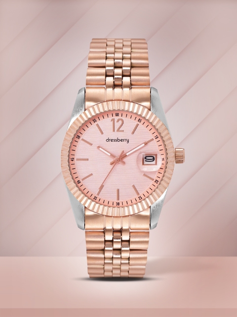 

DressBerry Women Rose Gold-Toned Analogue Watch MFB-PN-WTH-5859G-2