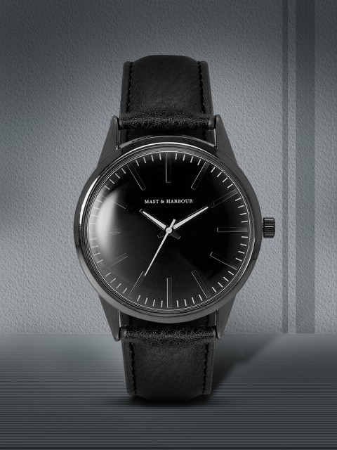 

Mast & Harbour Unisex Black Analogue Watch MFB-PN-SNT-G24
