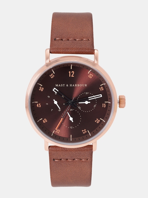 

Mast & Harbour Men Bronze-Toned Analogue Watch MFB-PN-WTH-6293G
