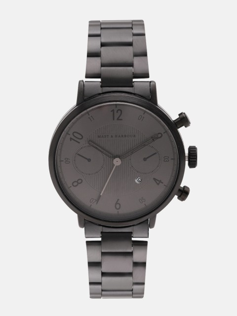 

Mast & Harbour Men Gunmetal-Toned Analogue Watch MFB-PN-WTH-6289G, Metallic