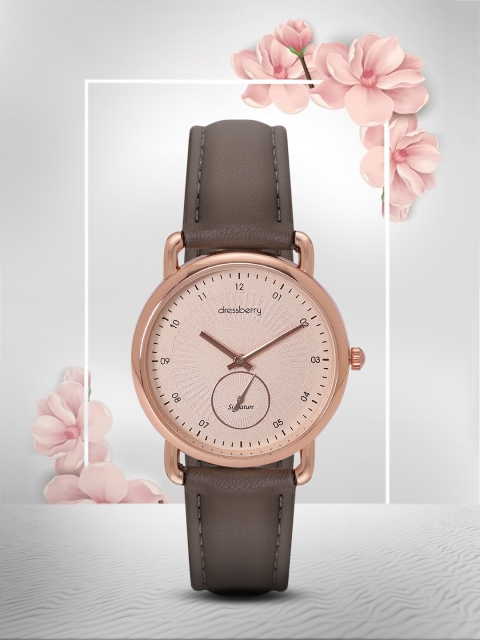 

DressBerry Women Peach-Coloured Analogue Watch MFB-PN-SNT-G15