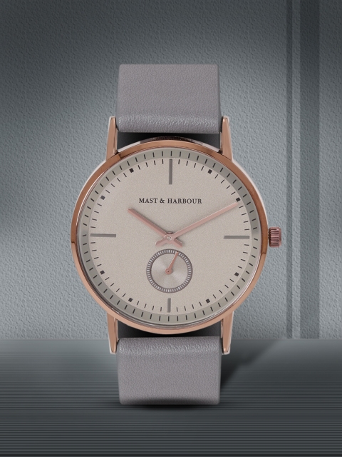 

Mast & Harbour Unisex Beige Analogue Watch MFB-PN-SNT-G29