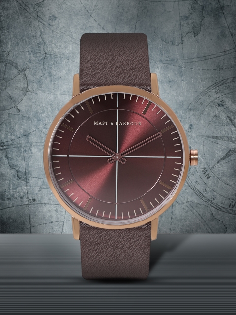 

Mast & Harbour Unisex Bronze-Toned Analogue Watch MFB-PN-WTH-6290G