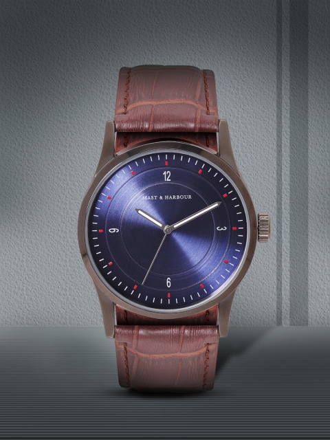 

Mast & Harbour Unisex Navy Analogue Watch MFB-PN-LW3688-1, Navy blue