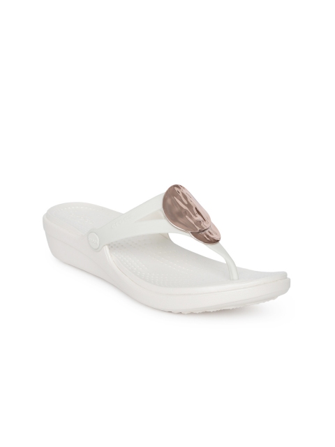

Crocs Women White Solid Sandals