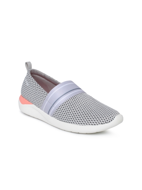 

Crocs Women Grey & Black Printed Slip-On Sneakers