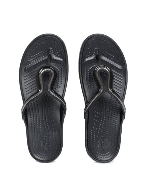 

Crocs Women Black Solid Open Toe Flats