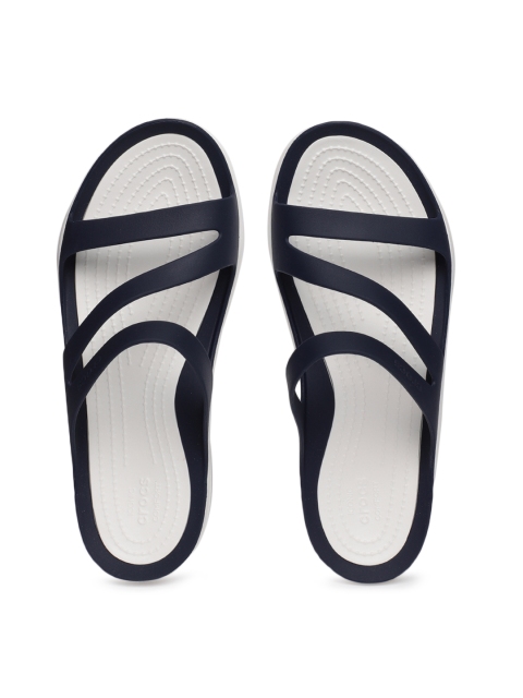 

Crocs Women Navy Blue Solid Open Toe Flats