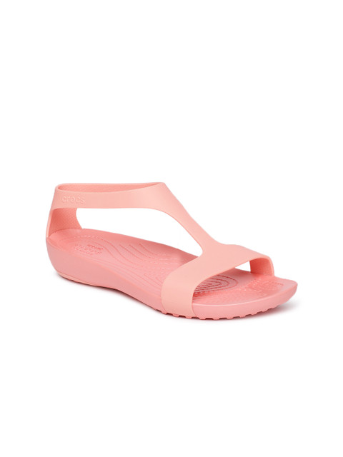

Crocs Women Peach Solid Open Toe Flats
