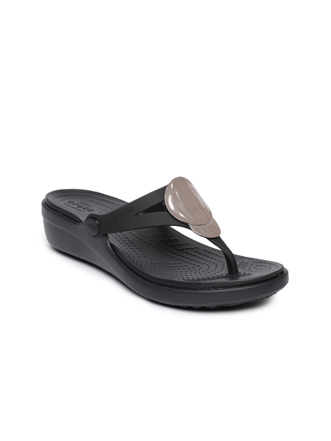 

Crocs Women Black Solid Sandals
