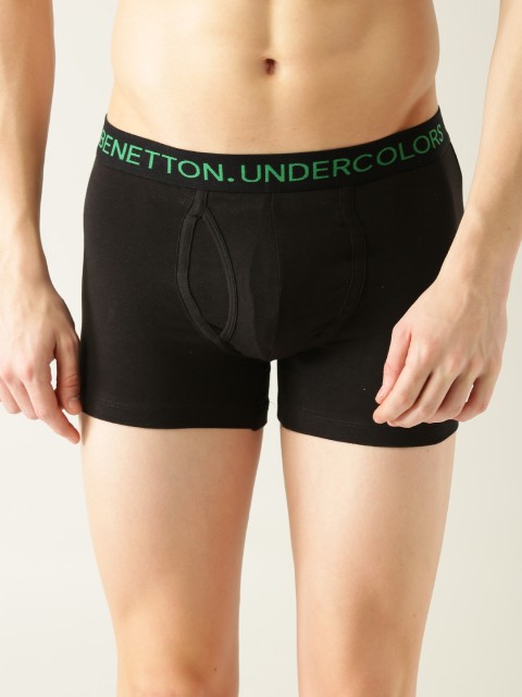 

Undercolors of Benetton Men Black Solid Trunks 229DI_100
