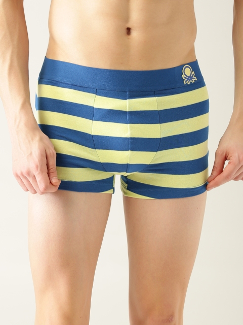 

Undercolors of Benetton Men Yellow & Blue Striped Trunks P17DI_903