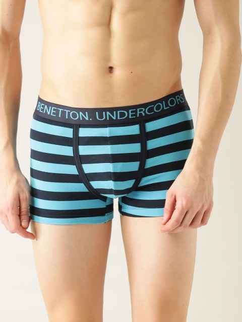 

Undercolors of Benetton Men Blue Striped Trunks 008DI_904