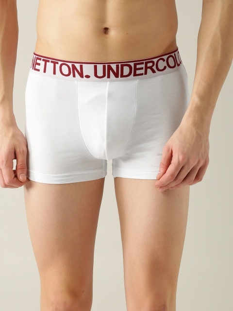 

Undercolors of Benetton Men White Solid Trunks 228DI_101