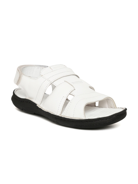 

Woodland Men White Leather Comfort Sandals