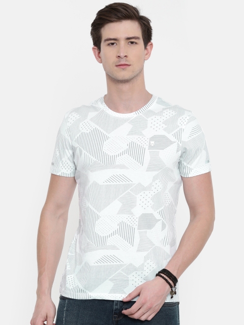 

Wrangler Men White Printed Round Neck T-shirt