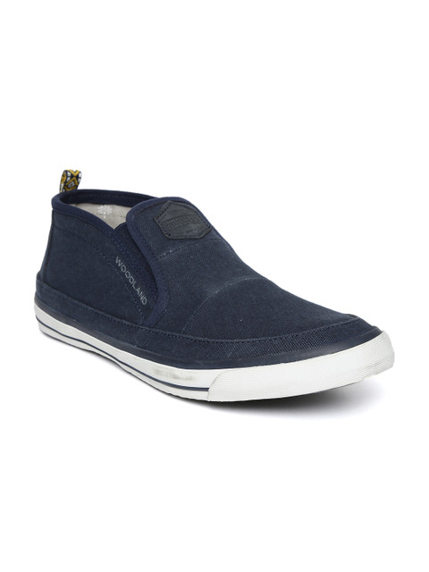 

Woodland Men Navy Blue Slip-On Sneakers