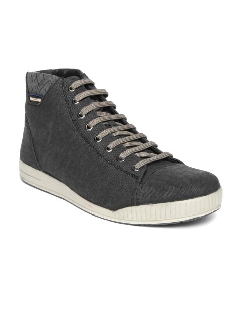 

Woodland Men Charcoal Grey Mid-Top Sneakers
