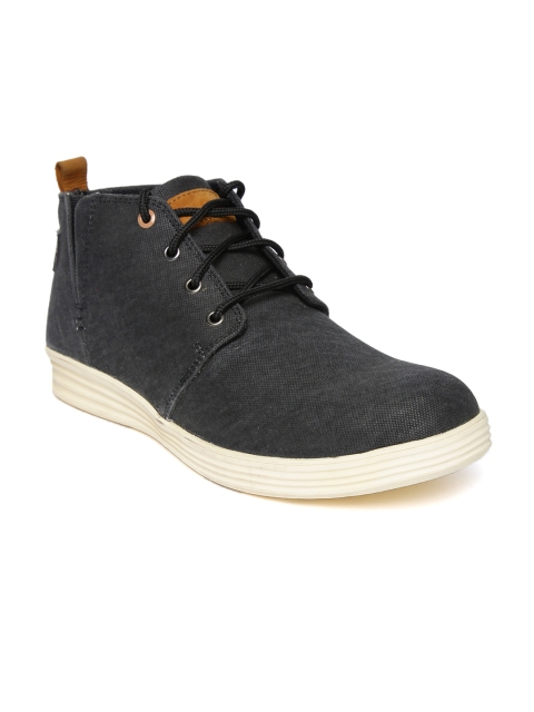 

Woodland Men Black Mid-Top Derbys