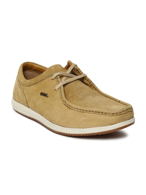 

Woodland Men Camel Brown Nubuck Derbys