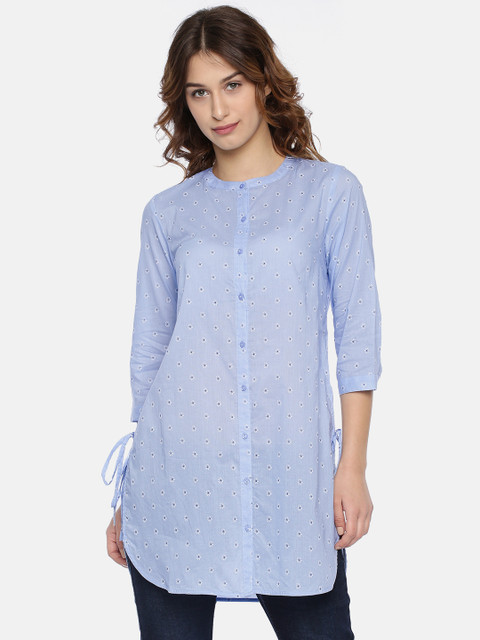 

Fame Forever by Lifestyle Blue Printed Tunic