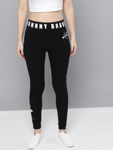 

Johnny Bravo by Kook N Keech Women Black Solid Tights