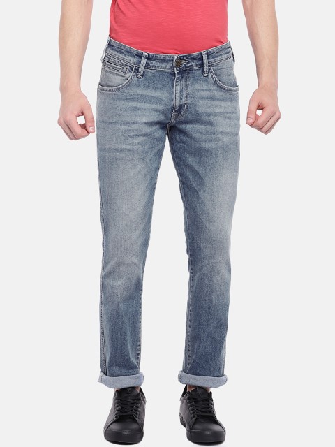 

Wrangler Men Blue Regular Fit Low-Rise Clean Look Stretchable Jeans