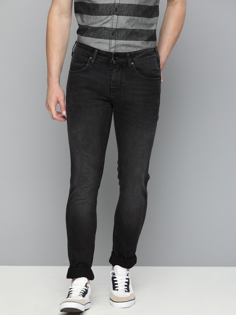 

Wrangler Men Black Vegas Skinny Tapered Fit Low-Rise Clean Look Stretchable Jeans