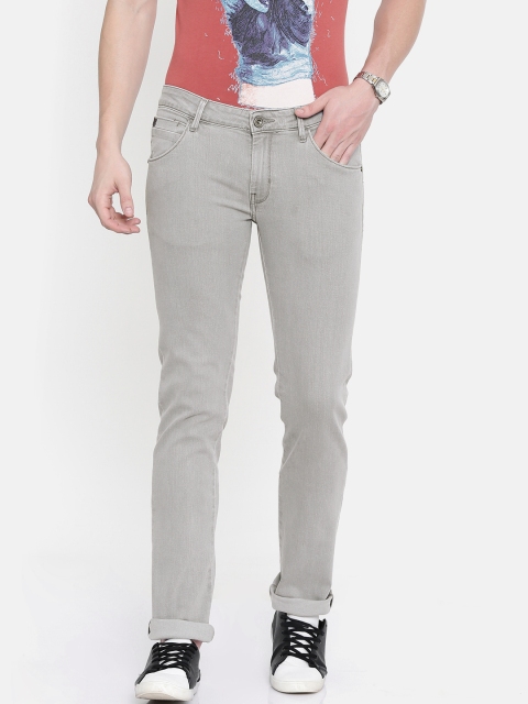 

Wrangler Men Grey Skanders Slim Fit Low-Rise Clean Look Stretchable Jeans